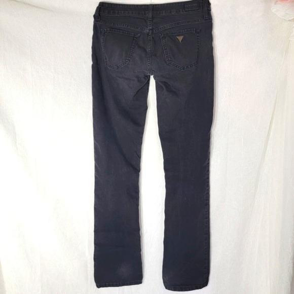 Guess Starlet Straight Lowrise Black Denim Jeans 26 - Picture 6 of 8